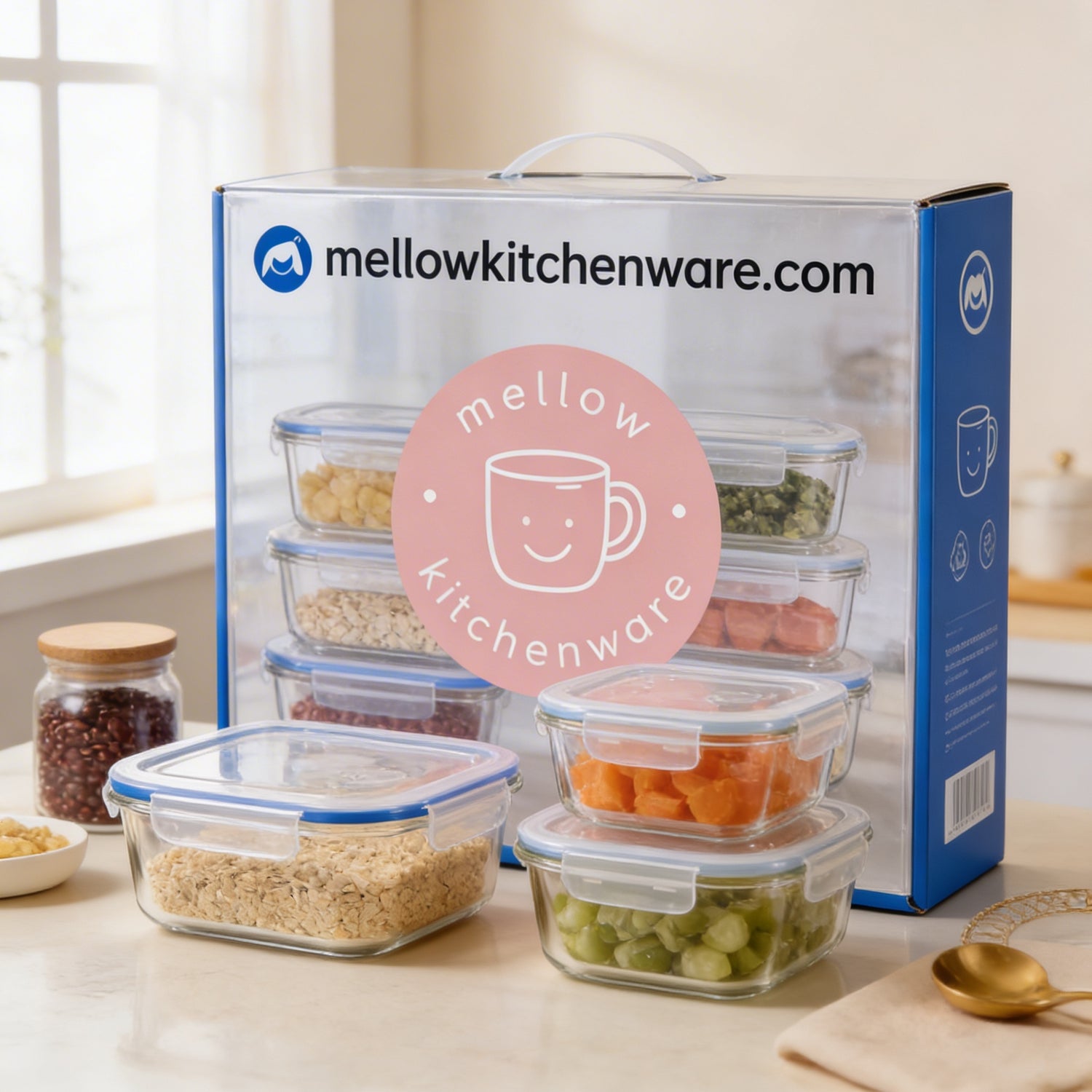 Glass Storage Containers Set